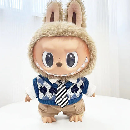 Labubu Clothes Series Doll 38cm Doll Fashion Outfit Macaron Color Collectible Blind Box Cute DIY Clothes For Bjd Cosplay Gift