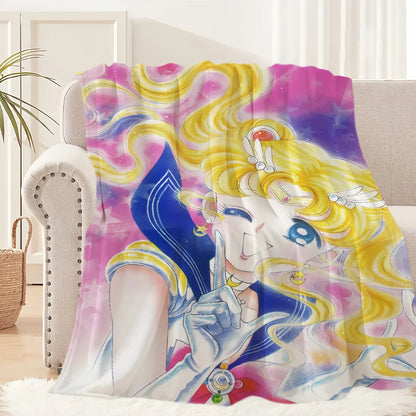 Anime S-Sailor M-Moon Girl Blanket Plush Collectors - Hiddengem