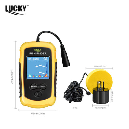 FFC1108-1 Alarm 100M Portable Sonar Fish Finders 45 degrees - Hiddengem