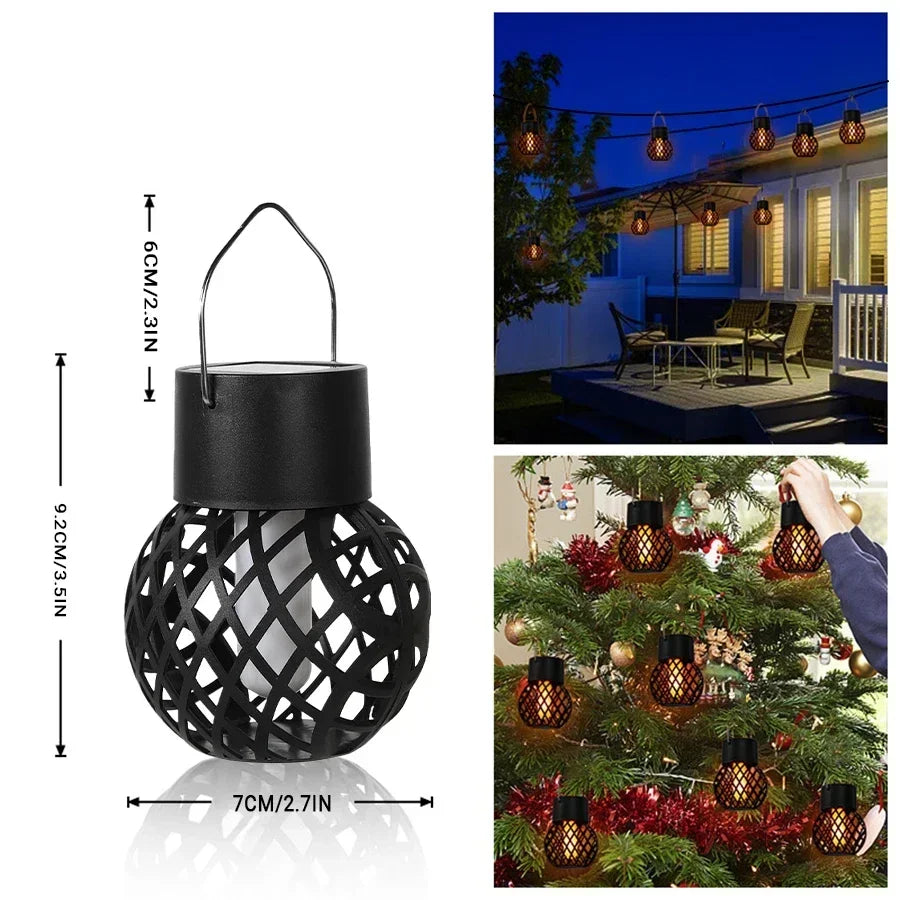 Solar Flame Hanging Ball Lamp - Hiddengem