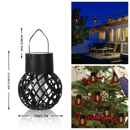 Solar Flame Hanging Ball Lamp - Hiddengem