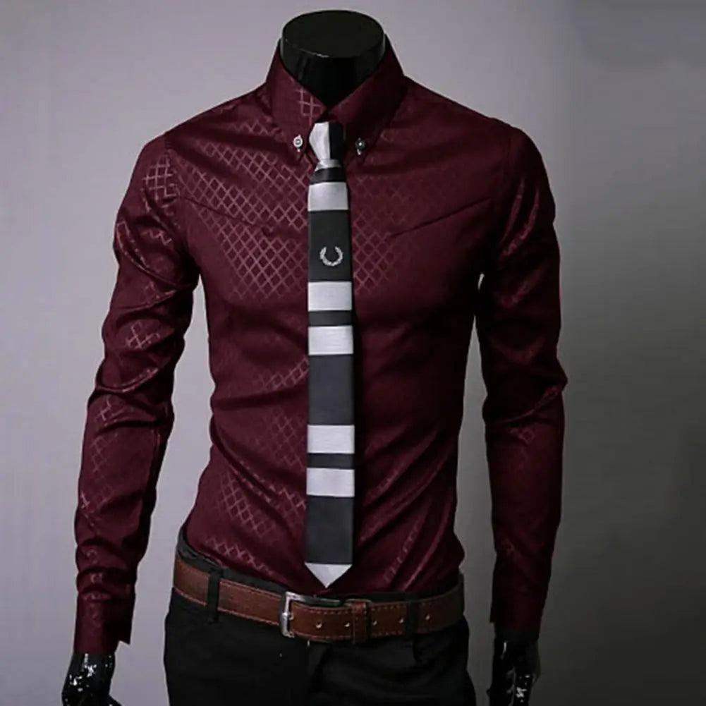 Men classy yet sophisticated  Turn-down  shirt