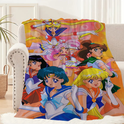 Anime S-Sailor M-Moon Girl Blanket Plush Collectors - Hiddengem