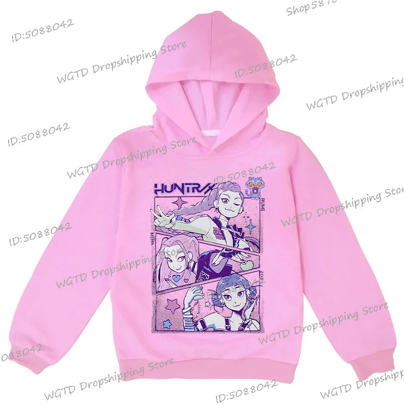 Hip Hop KPop Demon Hunters Hoodies Teenager