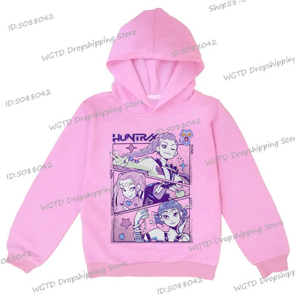 Hip Hop KPop Demon Hunters Hoodies Teenager
