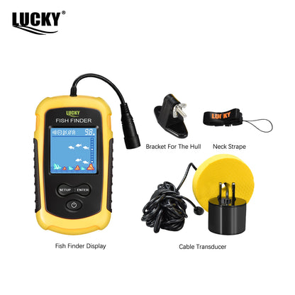 FFC1108-1 Alarm 100M Portable Sonar Fish Finders 45 degrees - Hiddengem