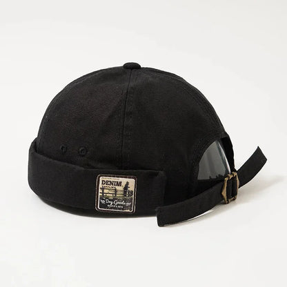 Hip Hop Docker Caps Unisex Skullcaps Men Women Dome Melon Skullies Beanie Cap Fashion Vintage Brimless Landlord Hat Streetwear