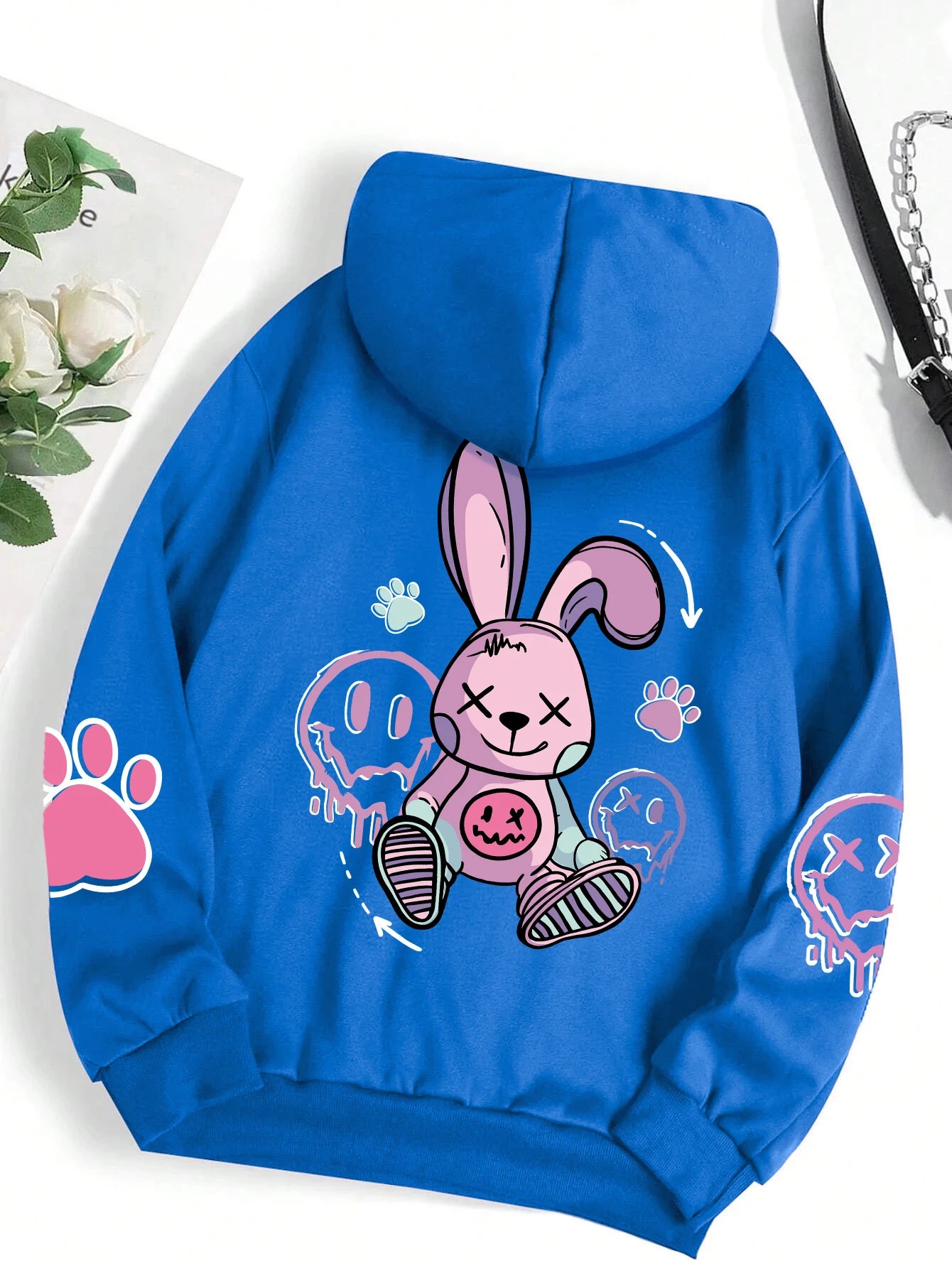 Ladies Hip Hop Street Casual Printed Hoodie