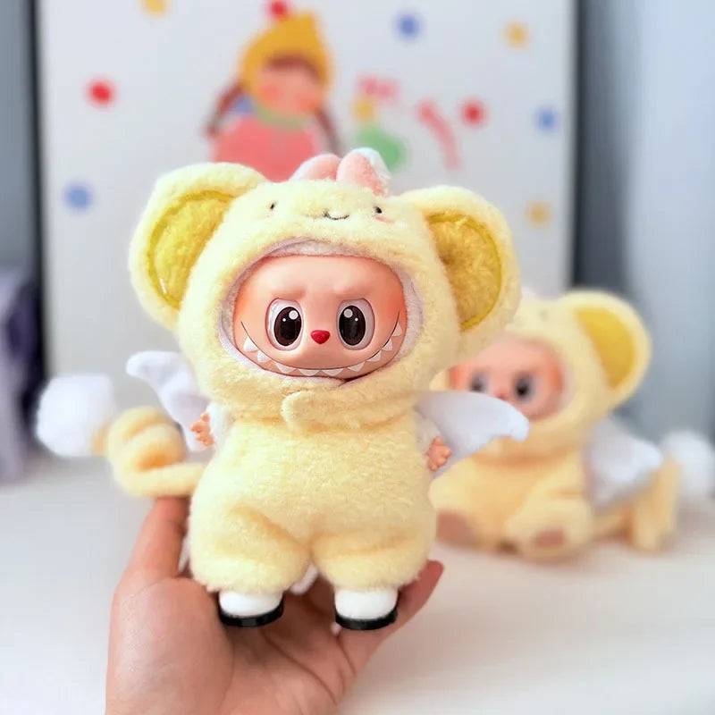 Labubu Doll Clothing  Animal Pajama Party Set Labubu V1 V2 V3 Cute Plush Doll Clothes Gift