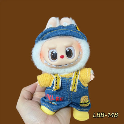 2025 New Labubu 17cm Doll Clothes Outfit Accessories for Korea Kpop Exo Labubu V1 V2 Idol Cool Handsome Clothing Gift
