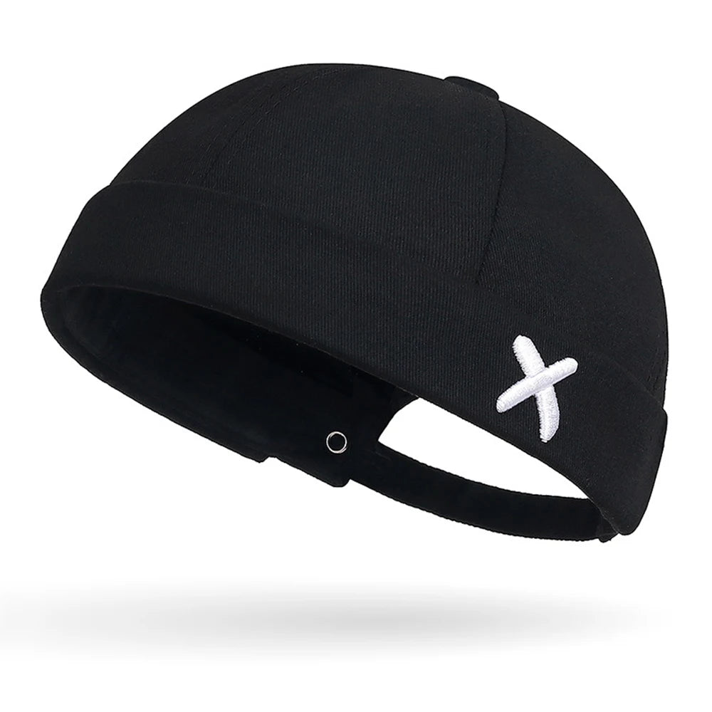 Men Hip Hop Hats Vintage Beanie Hat Summer Adjustable Landlord Hat Trendy Streetwear Docker Cap Women men Brimless Skullies Cap