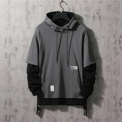 New Patchwork Hooded Sweatshirt Hip Hop