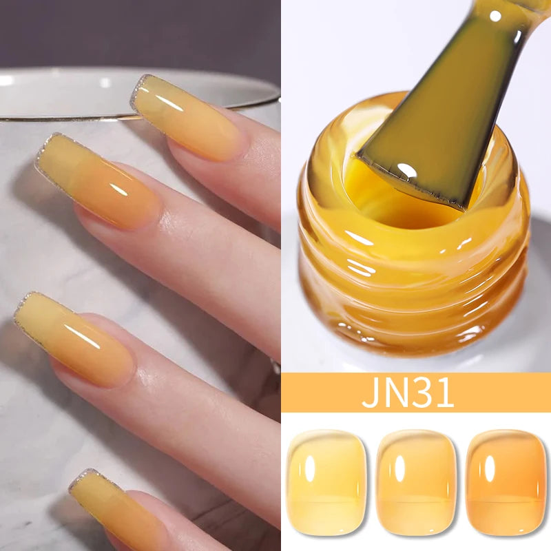 BORN PRETTY 10ML Nude Brown Fall Gel Nail Polish White Halloween Fall - Hiddengem