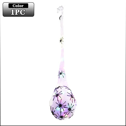 1-5PCS Halloween Hanging Spider Egg LED - Hiddengem