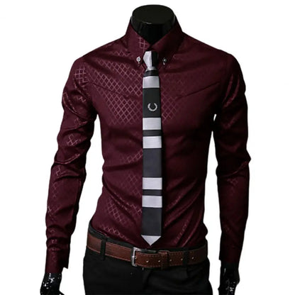 Men classy yet sophisticated  Turn-down  shirt