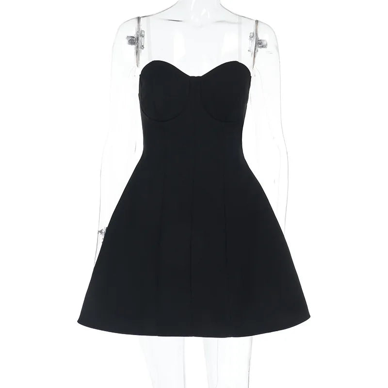 Sexy Backless Black Dress - Hiddengem