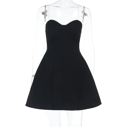 Sexy Backless Black Dress - Hiddengem