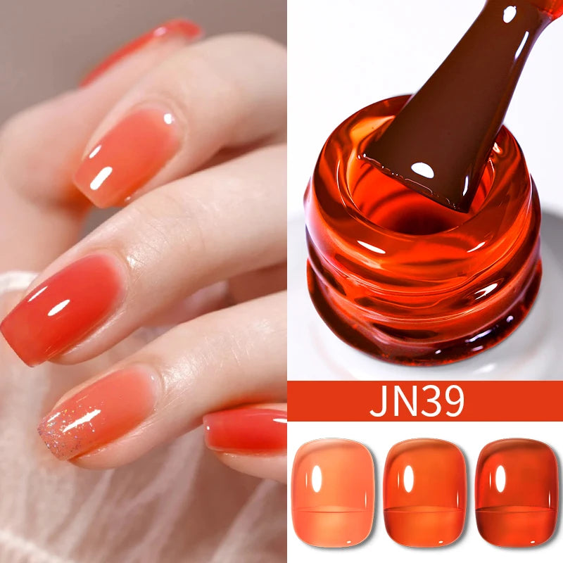 BORN PRETTY 10ML Nude Brown Fall Gel Nail Polish White Halloween Fall - Hiddengem