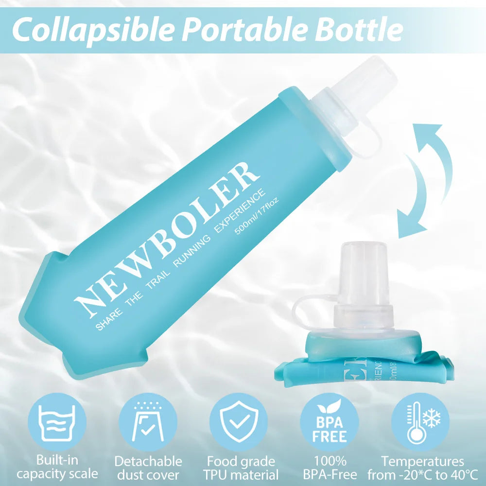 NEWBOLER Camping collapsing smart water bottle - Hiddengem