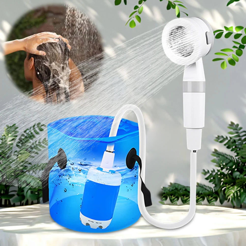 Electric Portable rechargeable shower pump - Hiddengem