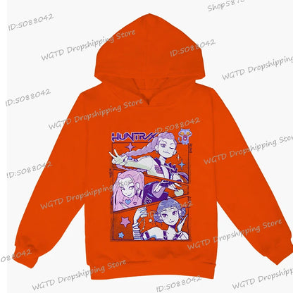 Hip Hop KPop Demon Hunters Hoodies Teenager
