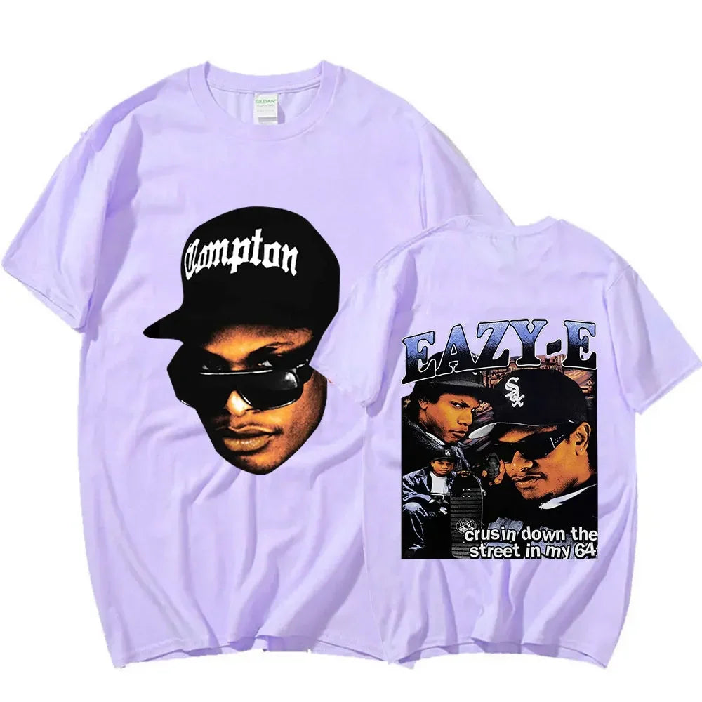 90s rapper Eazy E graphic T-shirt for men - Hiddengem