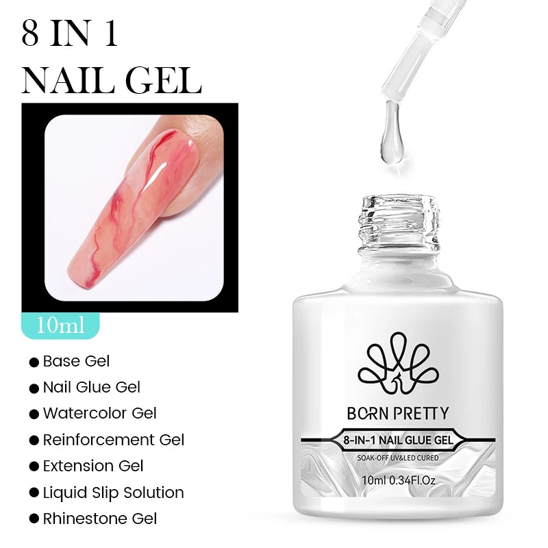 BORN PRETTY 10ML Nude Brown Fall Gel Nail Polish White Halloween Fall - Hiddengem