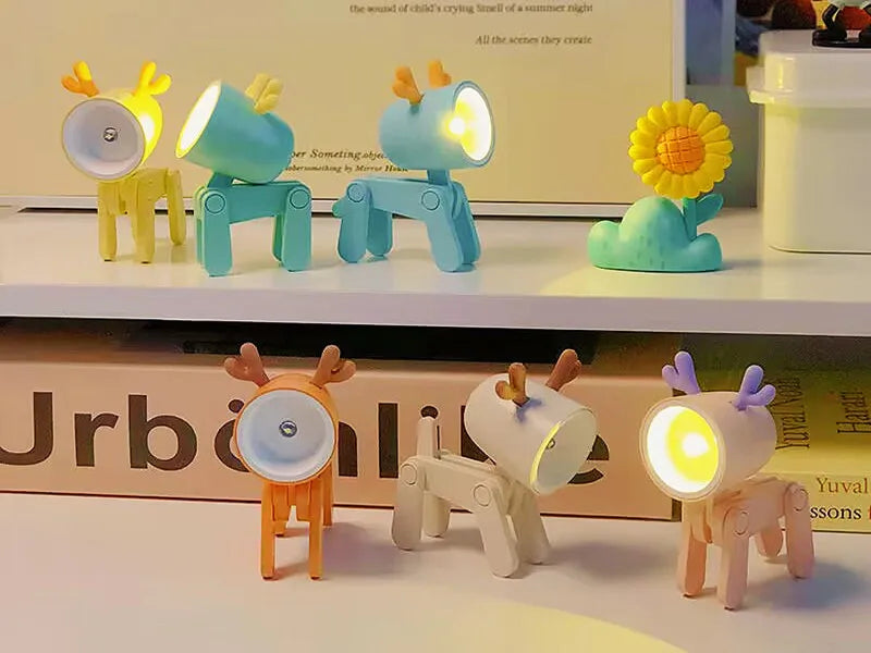 LED Night Light Mini Folding animal for desk