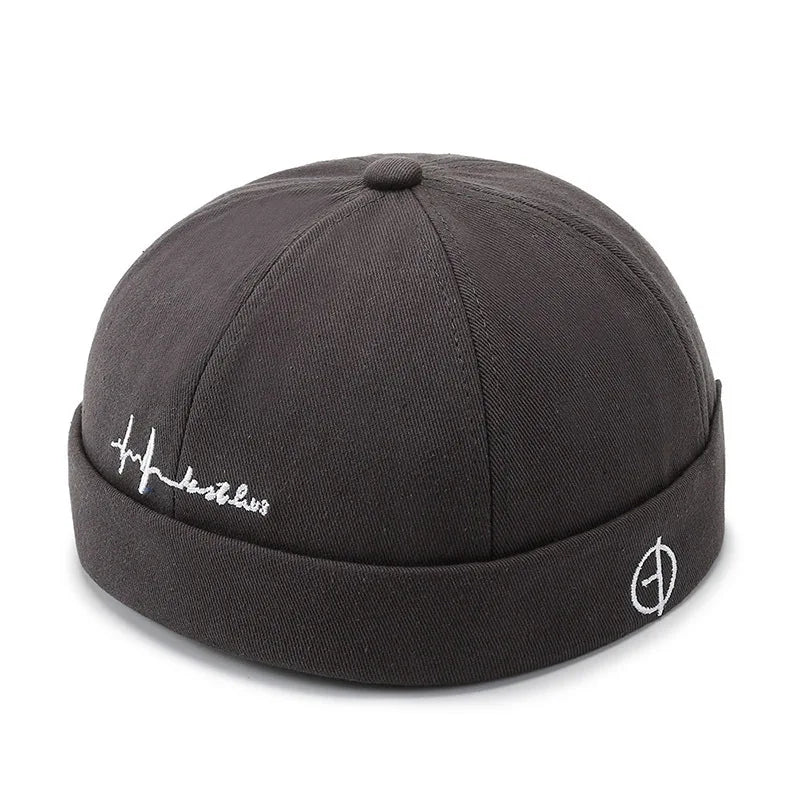 Men Hip Hop Hats Vintage Beanie Hat Summer Adjustable Landlord Hat Trendy Streetwear Docker Cap Women men Brimless Skullies Cap