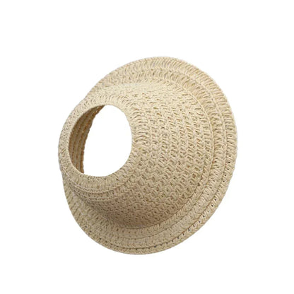 Labubu open top straw hat