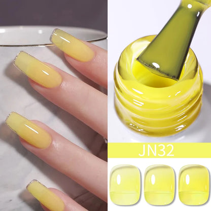 BORN PRETTY 10ML Nude Brown Fall Gel Nail Polish White Halloween Fall - Hiddengem