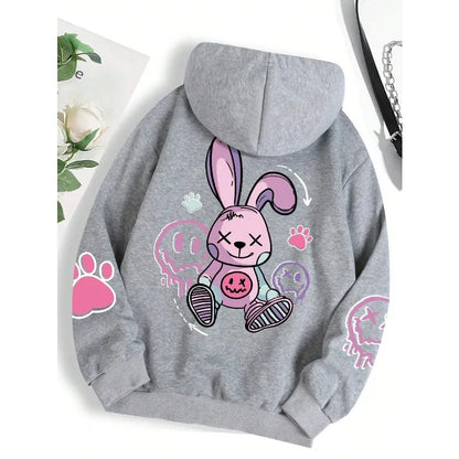 Ladies Hip Hop Street Casual Printed Hoodie