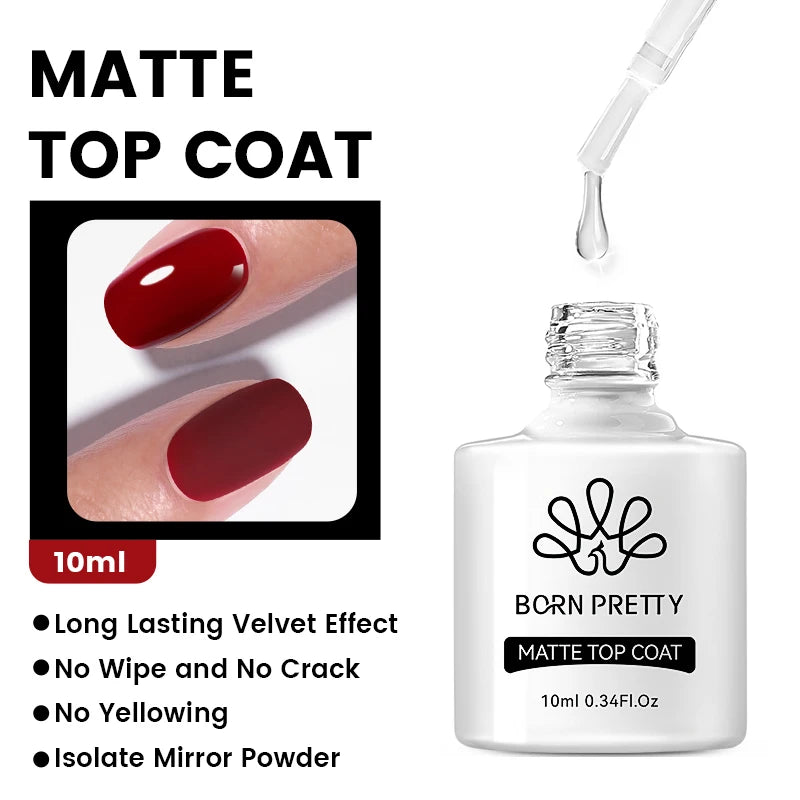 BORN PRETTY 10ML Nude Brown Fall Gel Nail Polish White Halloween Fall - Hiddengem