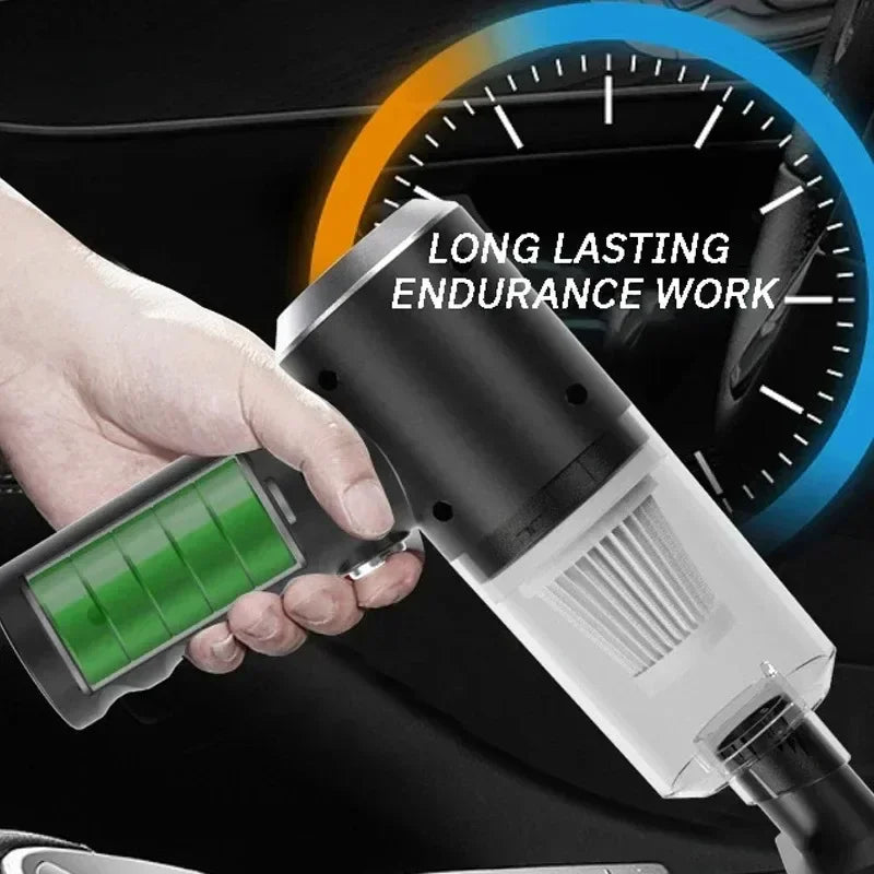 Black Portable Car Cordless Rechargeable 3-in-1 Vacuum - Hiddengem