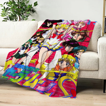 Anime S-Sailor M-Moon Girl Blanket Plush Collectors - Hiddengem