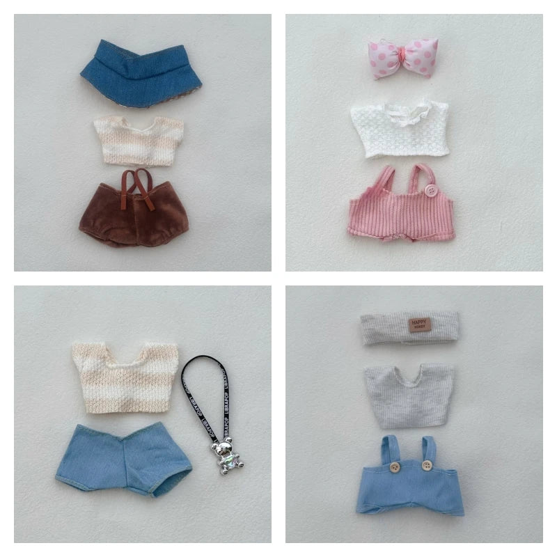 Labubu Clothing Accessories for V1 V2 V3 DIY Doll Clothes Fashion Birthday Gift Children's Toys Cute Ragdoll Skirts Bundle Pants