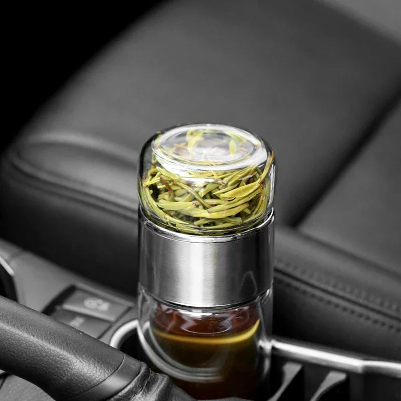 Glass Double Layer Cup - Hiddengem