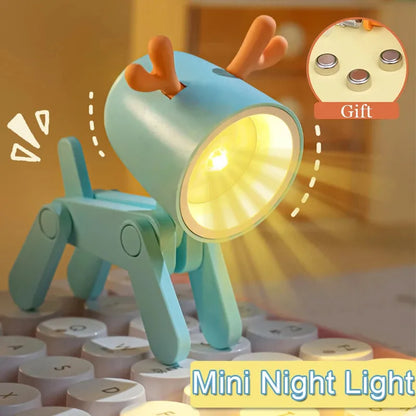 LED Night Light Mini Folding animal for desk