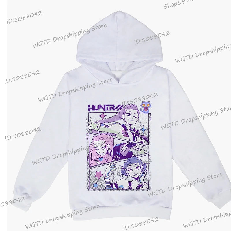 Hip Hop KPop Demon Hunters Hoodies Teenager