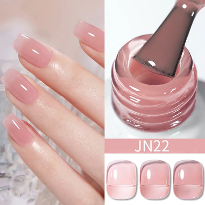 BORN PRETTY 10ML Nude Brown Fall Gel Nail Polish White Halloween Fall - Hiddengem