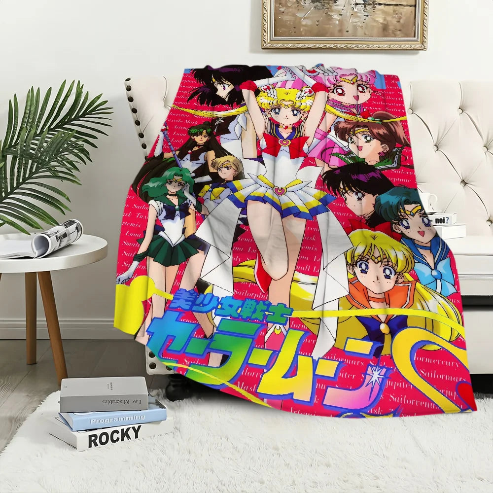 Anime S-Sailor M-Moon Girl Blanket Plush Collectors - Hiddengem