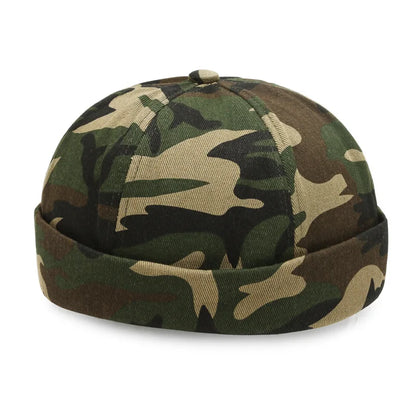 Men Hip Hop Hats Vintage Beanie Hat Summer Adjustable Landlord Hat Trendy Streetwear Docker Cap Women men Brimless Skullies Cap