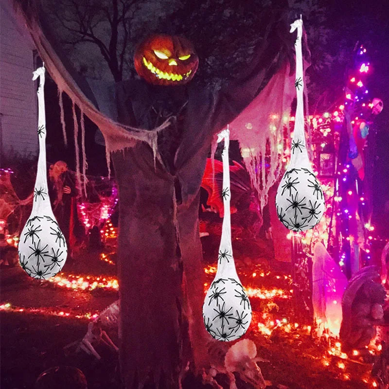 1-5PCS Halloween Hanging Spider Egg LED - Hiddengem