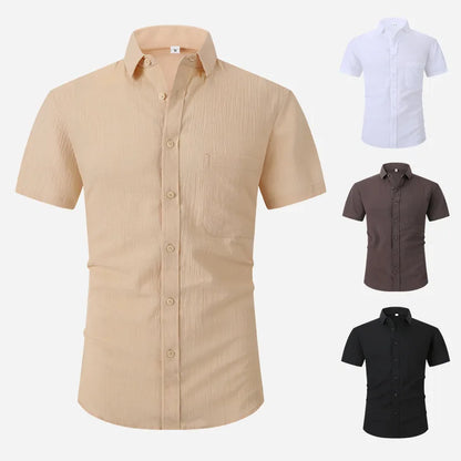 Anti-Wrinkle Stretch Slim Elasticity Fit Male - Hiddengem