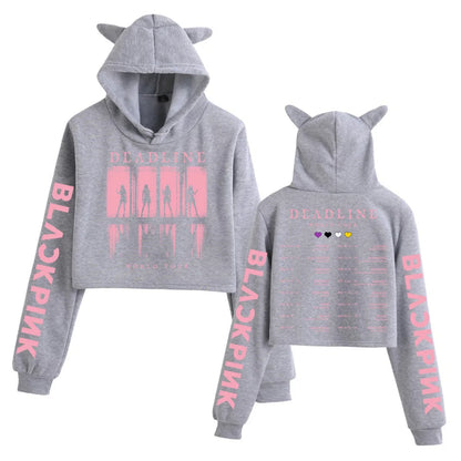 Deadline Black World Tour Crop Tops Cat - Hiddengem