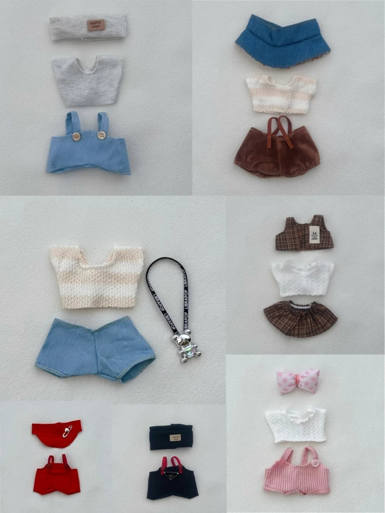 Labubu Clothing Accessories for V1 V2 V3 DIY Doll Clothes Fashion Birthday Gift Children's Toys Cute Ragdoll Skirts Bundle Pants