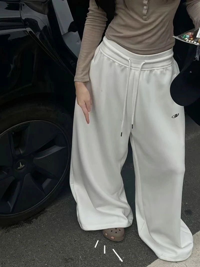 retro hip-hop oversized ladies black streetwear