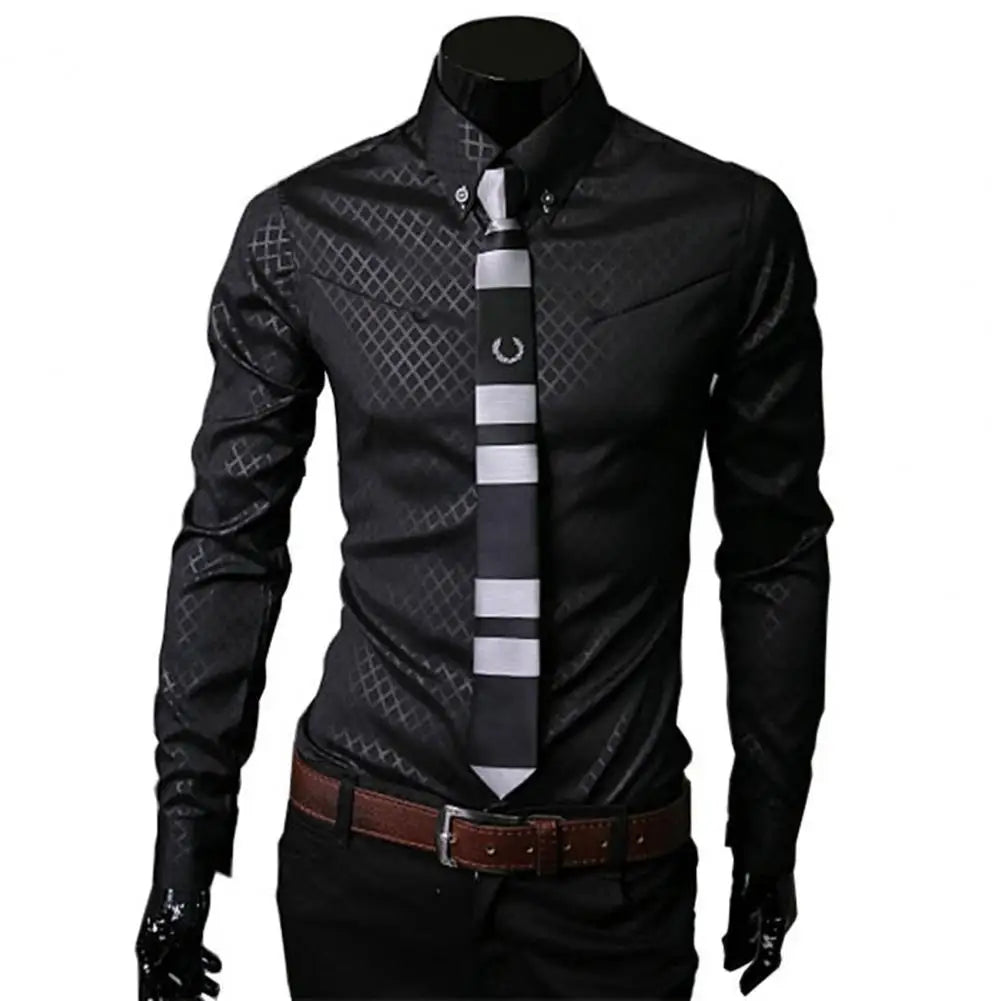 Men classy yet sophisticated  Turn-down  shirt