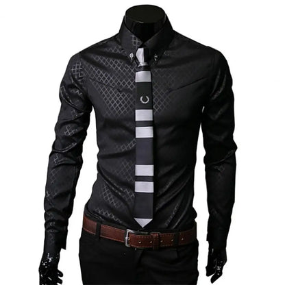 Men classy yet sophisticated  Turn-down  shirt