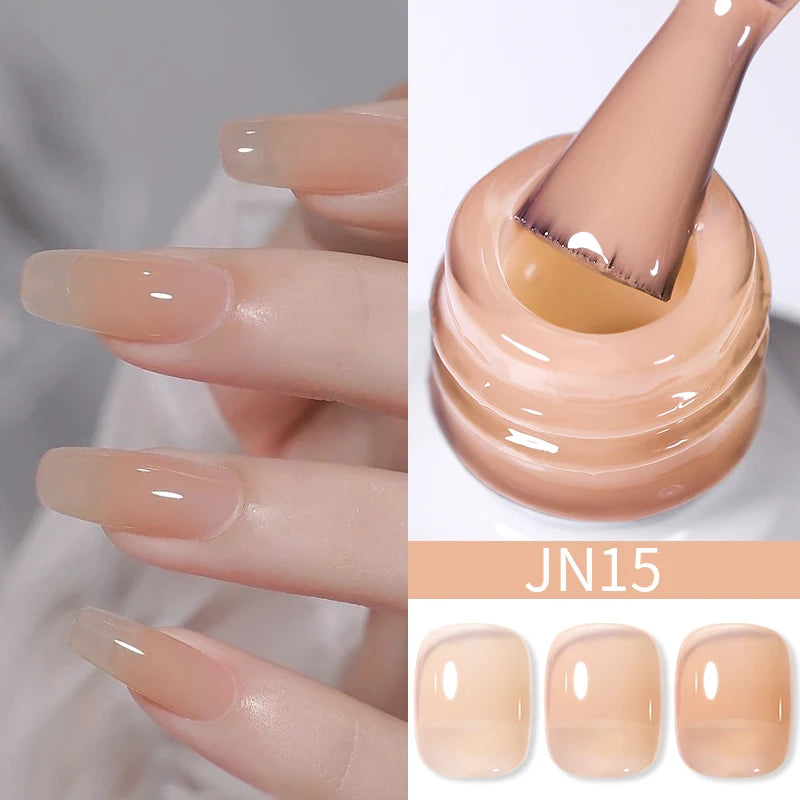 BORN PRETTY 10ML Nude Brown Fall Gel Nail Polish White Halloween Fall - Hiddengem